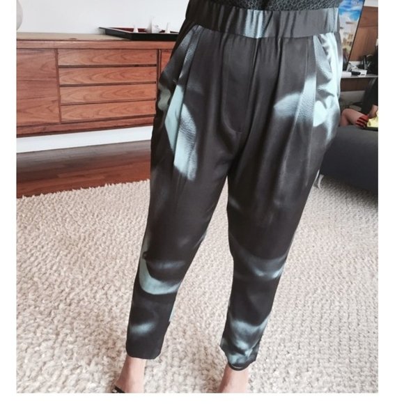 NWT3.1 Phillip Lim Pleated Tapered Silk Trousers
